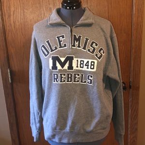 Jansport, Ole Miss crew neck with zipper